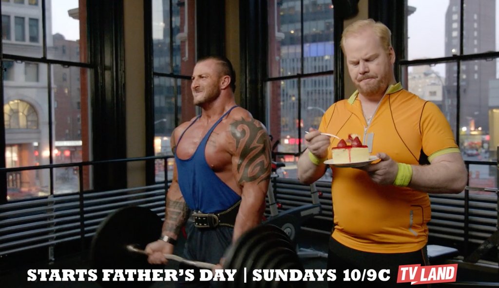 #TBT Pumping iron with <a href="/jimgaffigan/">Jim Gaffigan</a> and GP director <a href="/paulfuentes/">PaulFuentes</a> 🍰bit.ly/GaffiganFuentes