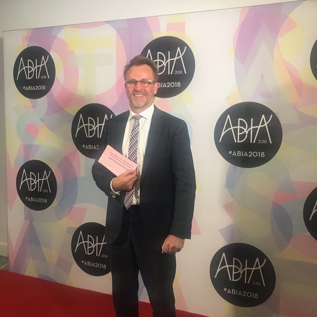 The Publisher of the Year is @harpercollinsau! Congratulations #ABIA2018