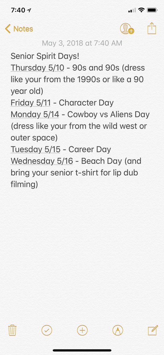 MHS_Class2018's tweet photo. Senior Spirit Days! https://t.co/Ymdbl7bJOY