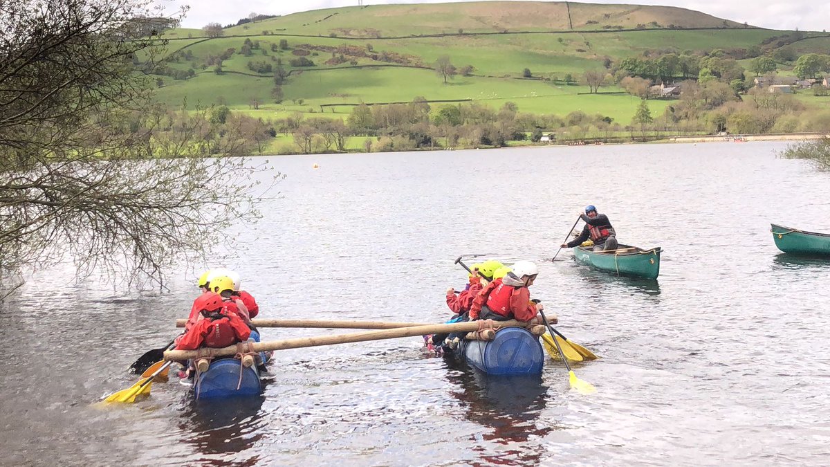 A great bit of team work building their rafts this morning. <a href="/YHARavenstor/">YHARavenstor</a>