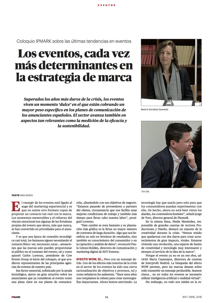 CowEventsGroup's tweet photo. Carlos Lorenzo, presidente de Cow Events Group, participa en el coloquio IPMARK sobre las últimas tendencias en eventos. 

https://t.co/GYC0ttIwbT 

#coweventsgroup #ipmark #aevea #eventprofs #meetingplanner #eventos #micemadrid #mice #micespain #madrid #spain #micesector https://t.co/s1rAFbCOeh