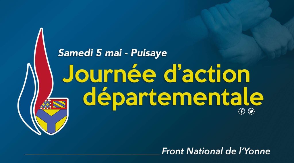 JulienOdoul's tweet photo. đ Je serai samedi 5 mai en #Puisaye pour la JournĂ©e dâaction dĂ©partementale du @FN_officiel de lâ#Yonne. đđ»đ«đ·#FN89 #JAD89 #implantation #proximitĂ© #enracinement https://t.co/SGdDmK6G9r