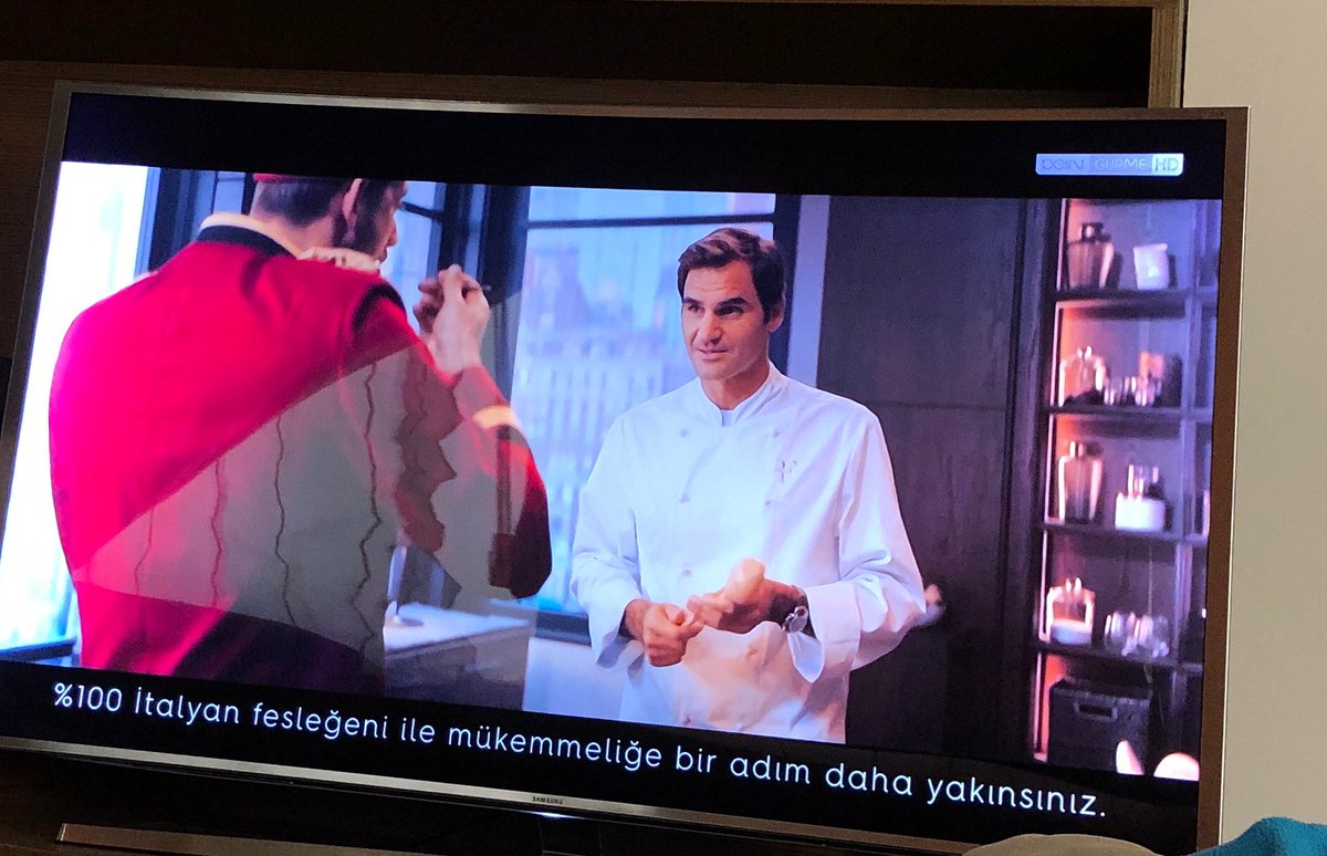 micikeyn's tweet photo. I just LOVE seeing @rogerfederer 's Barilla commercial on TV. #missinghimlikecrazy ❤️🍝 https://t.co/EpbewbWZ4z
