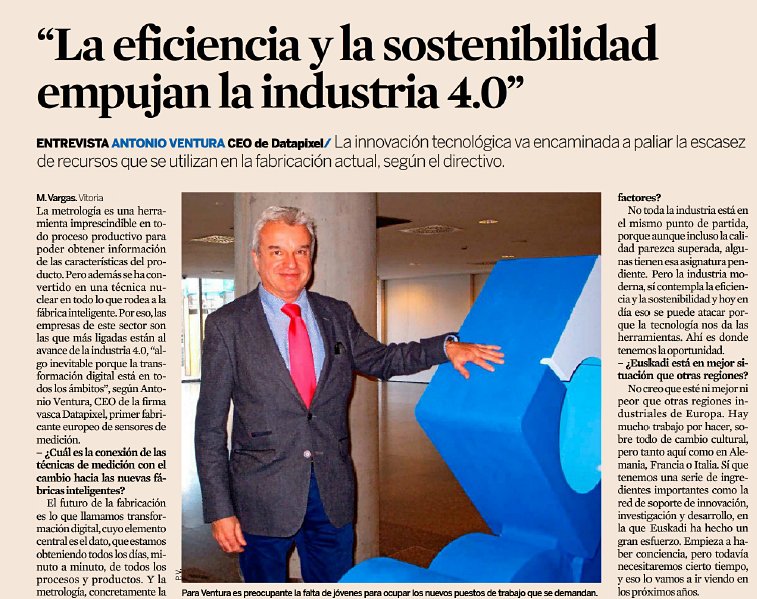 Innovalia_group's tweet image. ¿Es la #Fabricación0Defectos realmente viable? Gracias a @expansioncom por una entrevista genial en la que Toni, CEO de #Datapixel habla de #Industria40 de #Metrologia, de #Metromeet2018 y de muchas mas cosas!