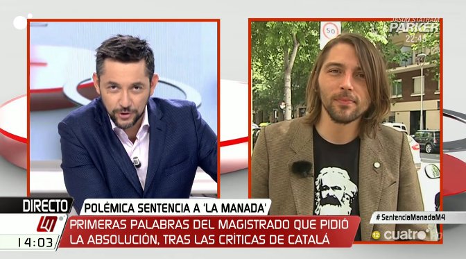 mananascuatro's tweet photo. .@juansotoivars "Me preocupa que nos estemos metiendo así en el terreno de los jueces. No tenemos toda la información" DIRECTO https://t.co/IgE9UjioBj #SentenciaManadaM4 https://t.co/hl4hX6ffR0