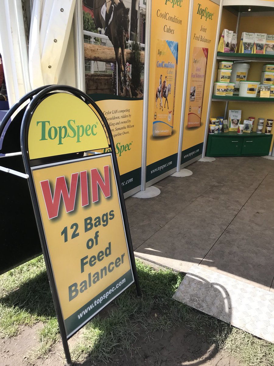 Come and see us at <a href="/bhorsetrials/">Badminton Horse Trials</a> for free nutritional information, samples and money off vouchers. While you’re here, be sure to enter our competition for the chance to win 12 bags of TopSpec Feed Balancer!
#FedonTopSpec #CreatedwithoutCompromise #Badminton #BadmintonHorseTrials