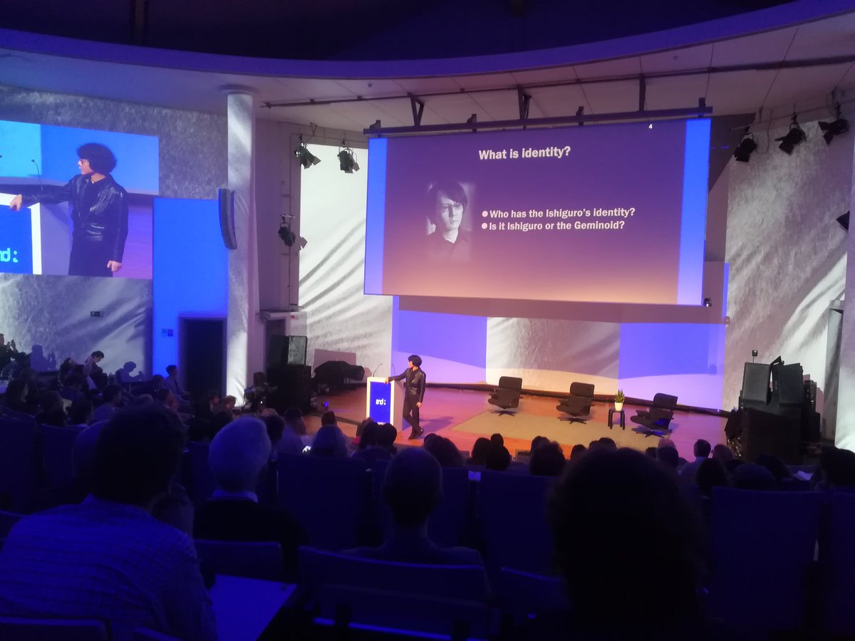 Hiroshi Ishiguro on human-robot symbiotic society:"The more human we make robots, the more we will accept them in our lives." #andleuven