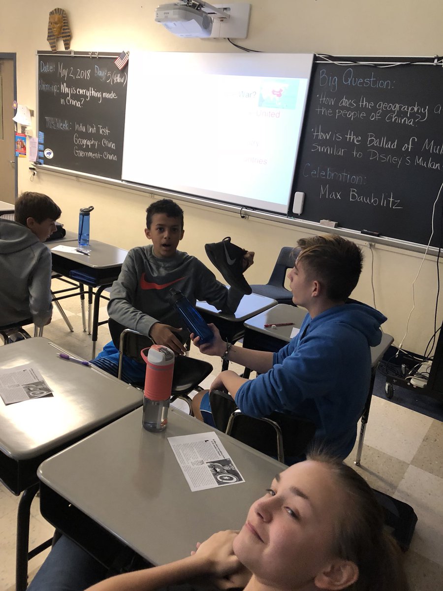 Why does it seem like everything is made in China? Students discuss tariffs.