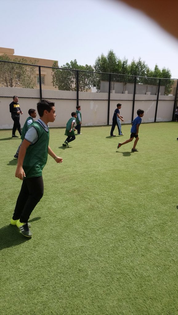 DohaAcademySLWA's tweet photo. Year 5 and 6 boys from Doha Academy and Awfaz Global School participating in inter-school football matches #DASalwa #Awfaz #football #competition #fun #sportsmanship https://t.co/q4JYcPuTII