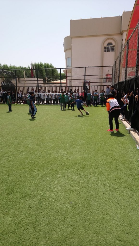 DohaAcademySLWA's tweet photo. Year 5 and 6 boys from Doha Academy and Awfaz Global School participating in inter-school football matches #DASalwa #Awfaz #football #competition #fun #sportsmanship https://t.co/q4JYcPuTII