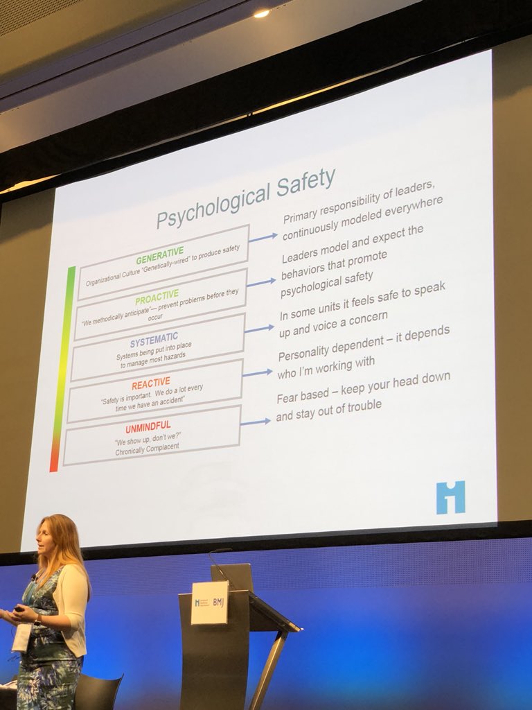 teo_migliorini's tweet photo. Psycological Safety :

1. GENERATIVE
2. PROACTIVE
3. SYSTEMATIC
4. REACTIVE
5. UNMINDFUL 

At every level of the System make Peaple to “speak up about Safety” ! @ameliaIHI #quality2018 @QualityForum @TheIHI #quality #safety #ptsafety #qfb1 https://t.co/k3xspRv4Bi