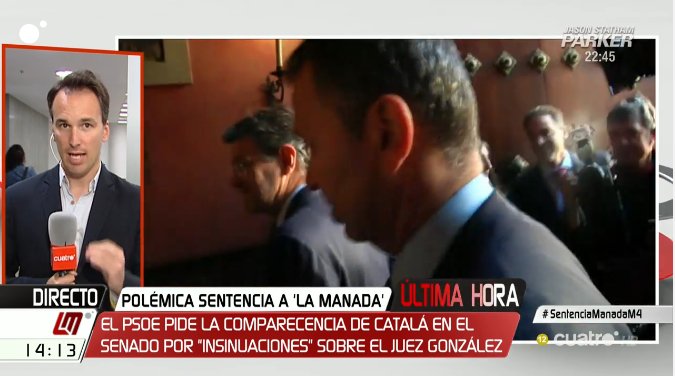 mananascuatro's tweet photo. El @PSOE pide la comparecencia de Catalá en el Senado tras las "insinuaciones" sobre el juez González. #SentenciaManadaM4 https://t.co/VW88kT9t00
