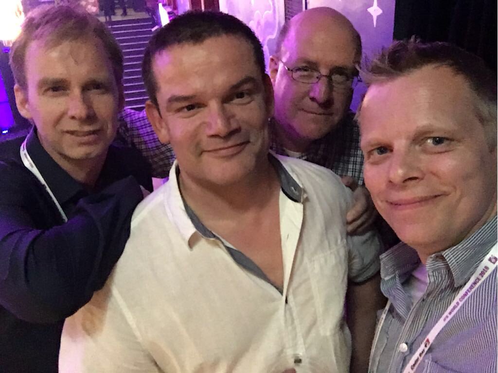 Pablocollier's tweet photo. I know what you’re thinking.. IFS regional marketing leaders? .... or new boyband ! #IFSWoCo2018 customer appreciation night https://t.co/fTnERAv0hQ