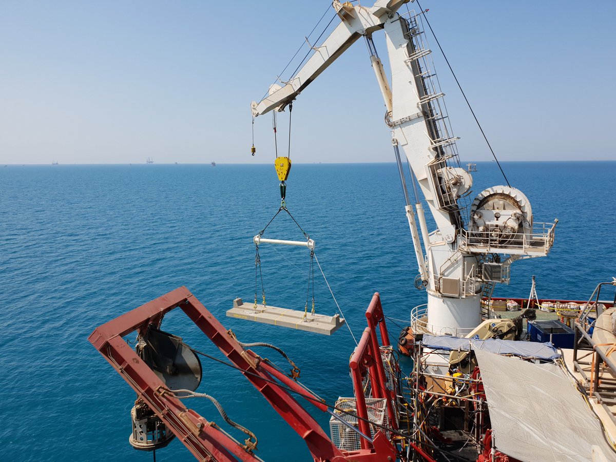 Pipeshield's tweet photo. Thanks #subsea7 for the great installation photos. Concrete sleepers and bridges designed, manufactured and delivered as part of our joint venture with our Saudi Aramco approved partners in KSA. #Safaniya Good luck with the rest of the installation. https://t.co/HVxGfEwcu9