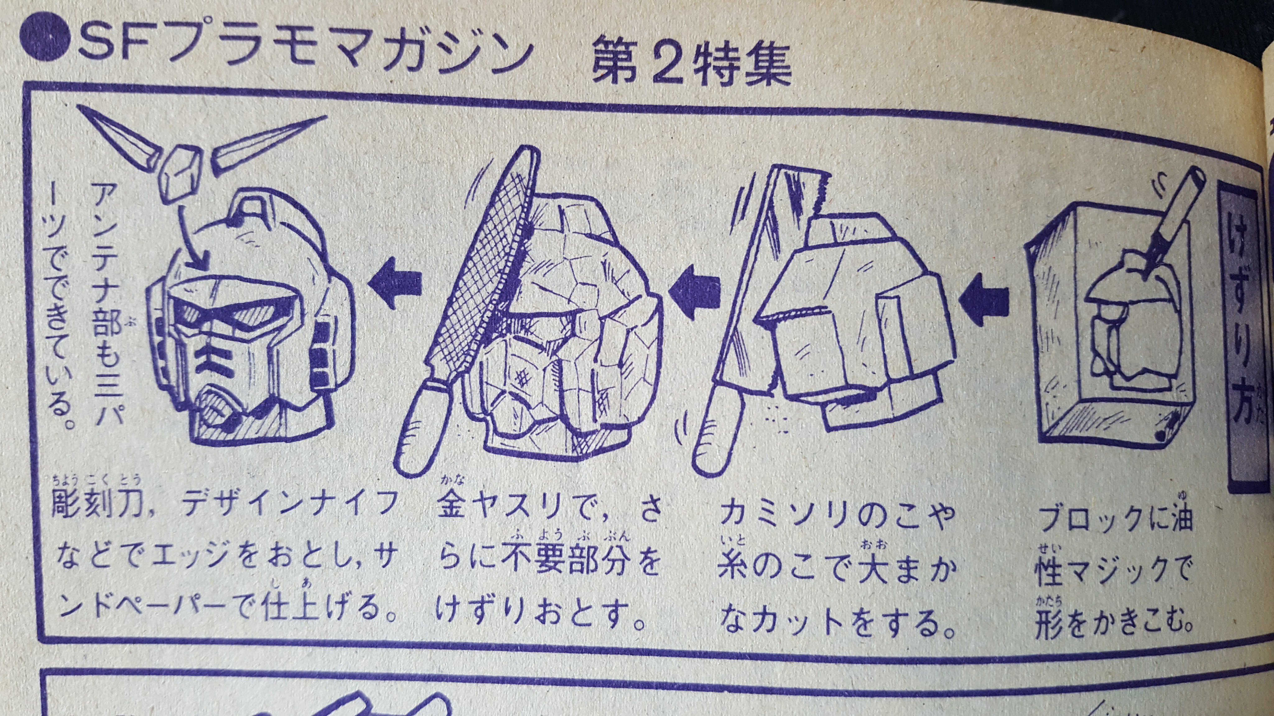あっちゃん スギモト中尉 ひげのプラモ怪人さんのフルスクラッチガンダムの頭の作り方は参考になりますよ 四角いブロックからの彫刻は 難しいです もう挑戦しないと思う 他にも真似して作った人いるかな T Co 0kzocq5dzr Twitter