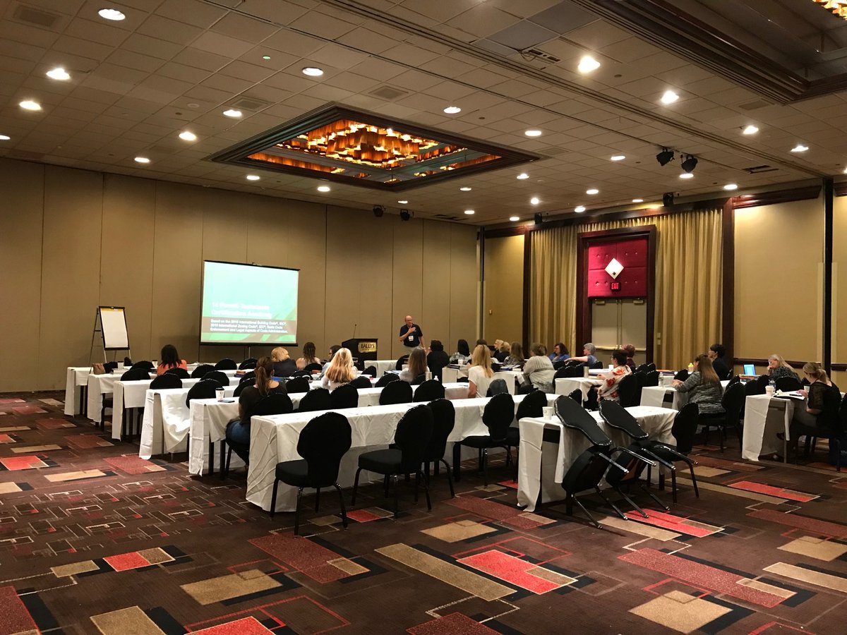 KrisBridgesICC's tweet photo. NJBOA permit technicians hard at work in Atlantic City #intlcodecouncil https://t.co/6uGwvfkKHt