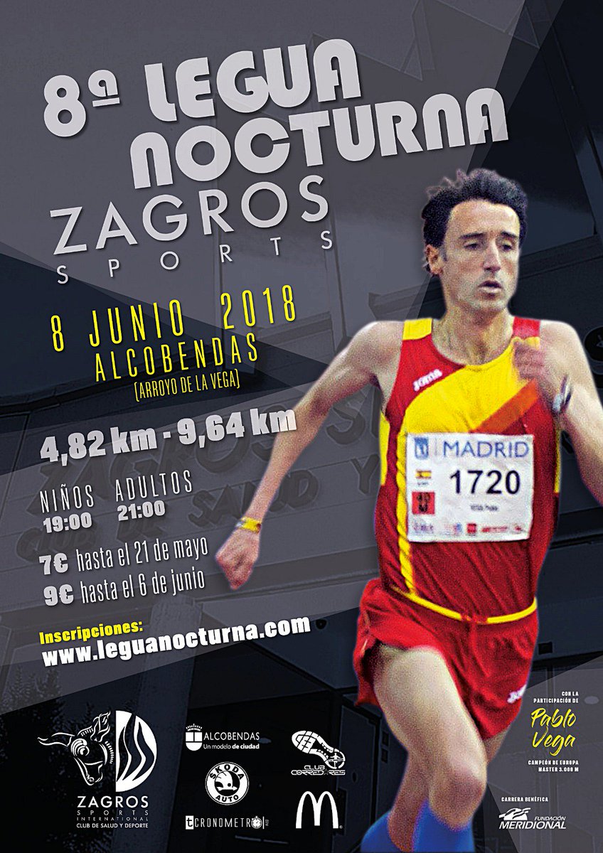 Club_Corredores's tweet photo. Por fin llegó nuestra 8a LEGUA NOCTURNA.
El próximo 8 de junio a las 21h en Alcobendas. Abiertas inscripciones. Más información e inscripciones en:
https://t.co/NUKXxWShT9 o https://t.co/t4q7tXqEQt https://t.co/IDkTHUGoV5