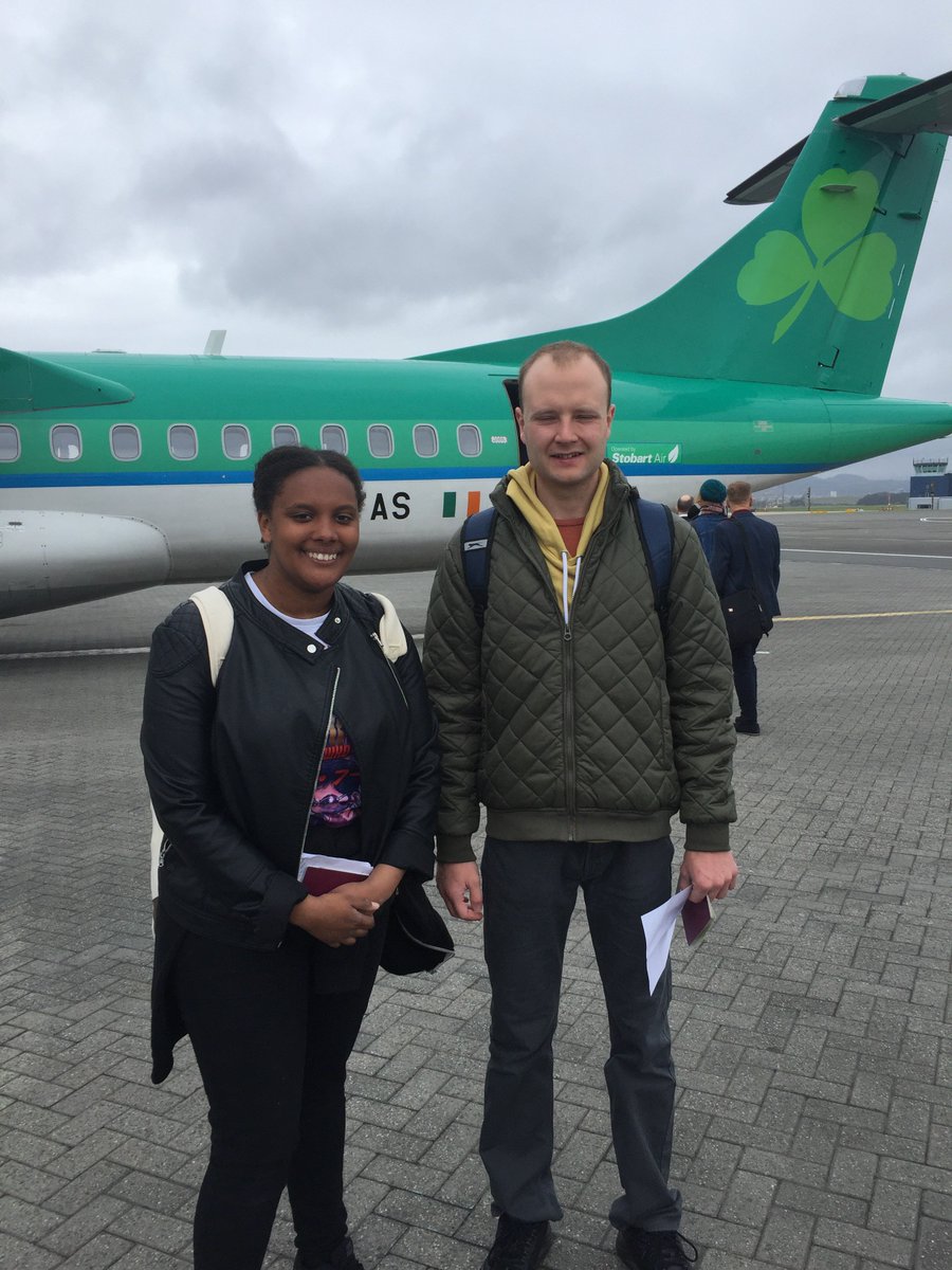 Greg, Kira &amp; Margaret in Dublin today to find out if REACH for Change have won the Epic Awards Scotland category for their play In Our World: A Day on the Spectrum.  The awards ceremony is at 7pm tonight. Good luck guys!❤️ #epicawards #inverclyde #autisminverclyde #Autism
