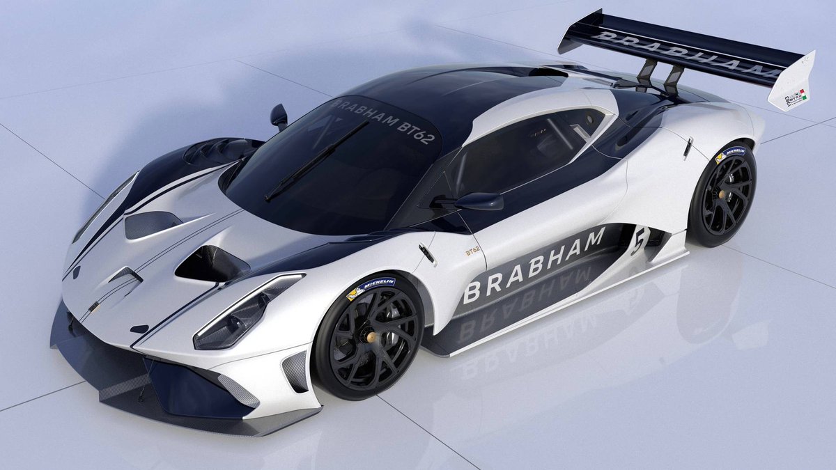 DrivenByOne's tweet image. New track-only 700hp #Brabham BT62 looks sensational in white bit.ly/2JKOfJe