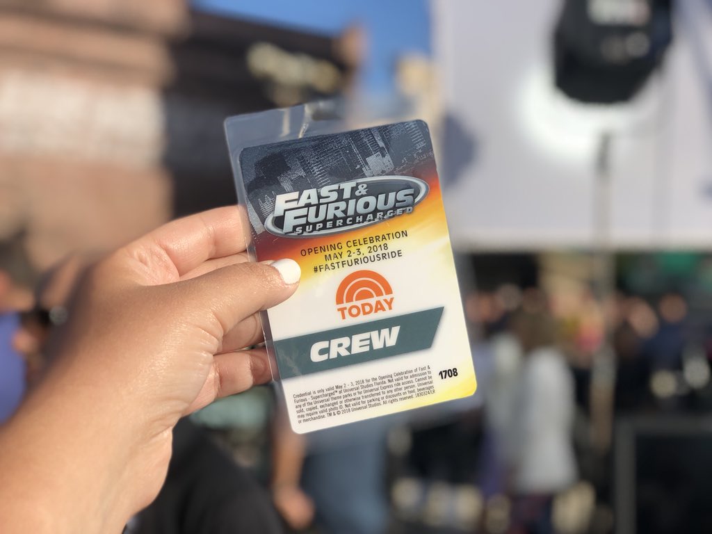 UniversalORL's tweet image. We’re hanging out LIVE on @TODAYshow with the cast of @FastFurious talking about #FastFuriousRide!