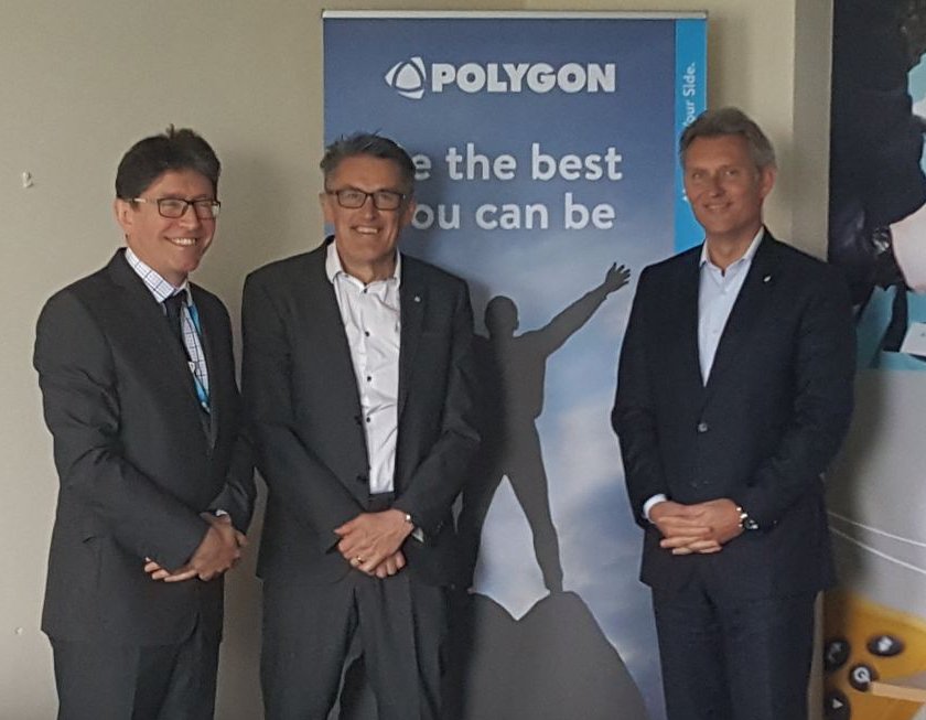 ukpolygon's tweet photo. Always nice to be appreciated! Here's UK @polygon_jeremys awarding "Extra Mile" pins for going above and beyond to  #PolygonGroup #CEOErikJanJansen &amp; #CFOMatsNorberg https://t.co/3cQ7N19Igv