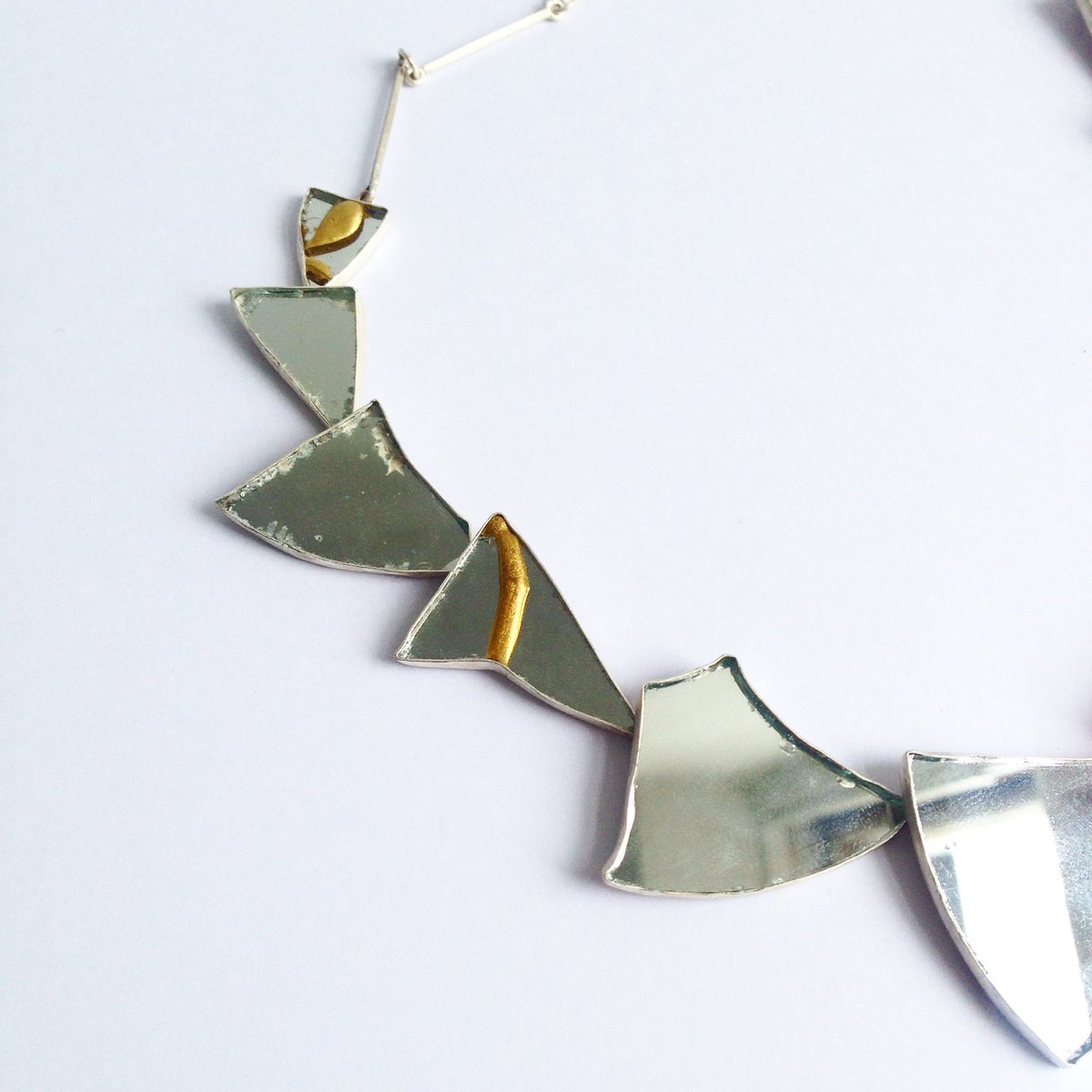 EKerrPatton's tweet photo. I'm preparing for #eunique exhibit in #karlsruhe Germany, but you can currently see my #piecebypiece necklace at Galerie Cbijous in #monthey #switzerland https://t.co/3GoTFVI5Fa