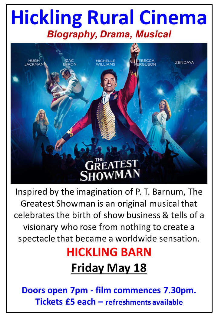 HicklingBarn's tweet photo. Next film at Hickling Barn - May 18 https://t.co/gdF4TUwOk1