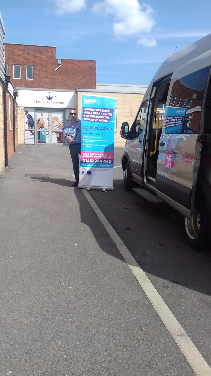 At Havelock Academy giving out Apprenticeship info for staff and students