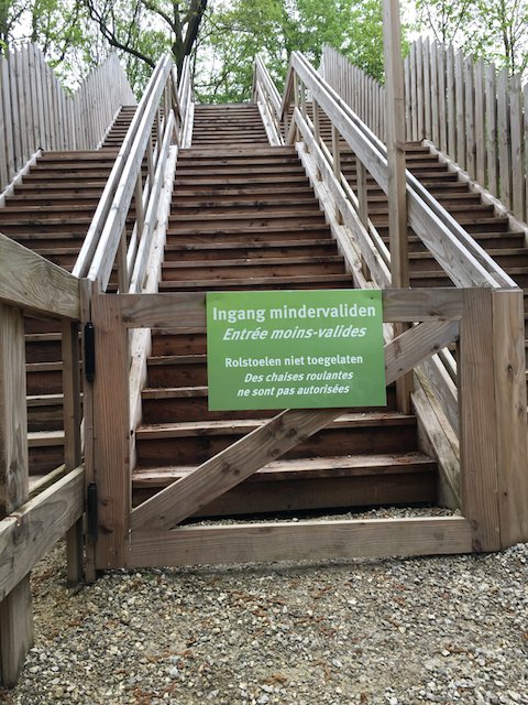 glardon's tweet photo. Inaccessible alternative access for people with disabilities #wayfinding #signage #accessibility #ServiceDesign https://t.co/6DsTAnObmT