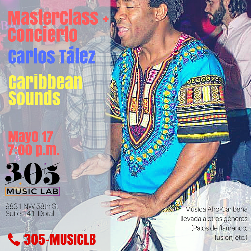 305MusicLab's tweet photo. Un honor recibir a @carlostalez en #305MusicLab para sus talleres y conciertos de #MúsicaAfroCaribeña ¡Los esperamos! https://t.co/PKW7cIbtSG
