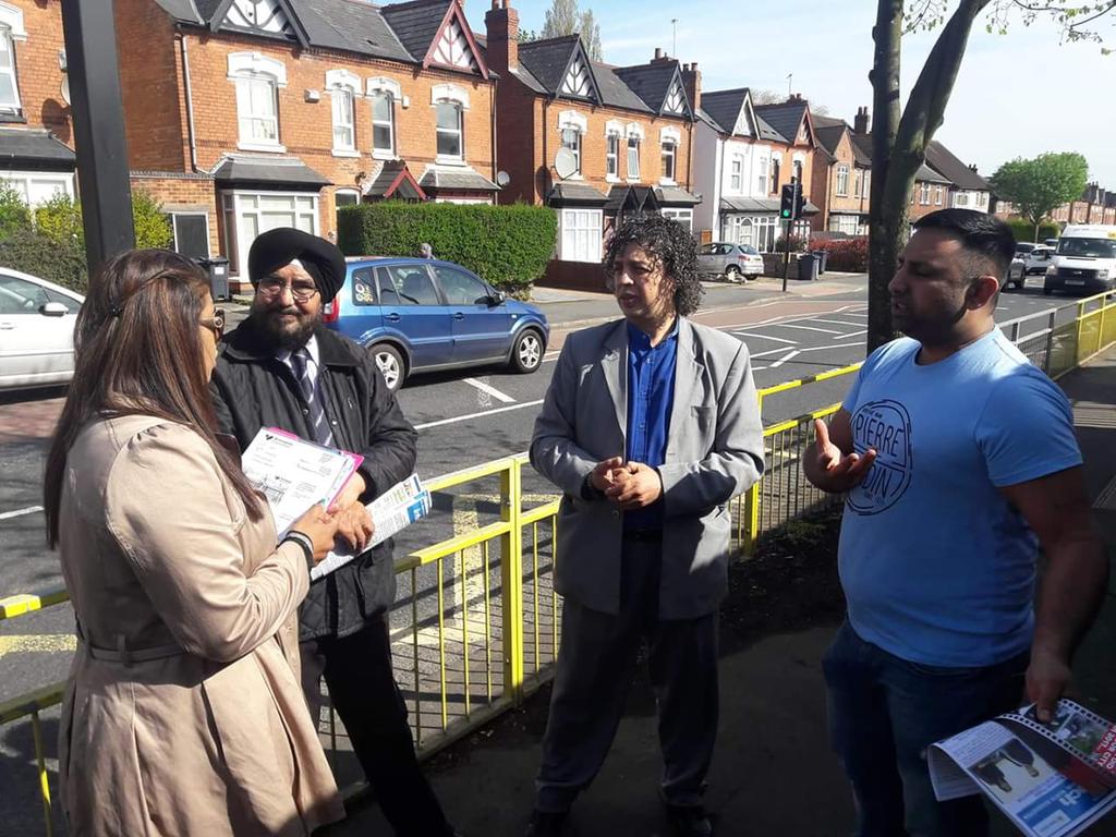 RajForNEW's tweet photo. Great to be out still getting my message across. #localelections2018 #VoteConservative #LocalElection2018 #ElectionDay #NorthEdgbaston #RajForNEW #Conservatives #TeamRajPadda #RajPadda #Time4Change https://t.co/FUOjOFg5Oo