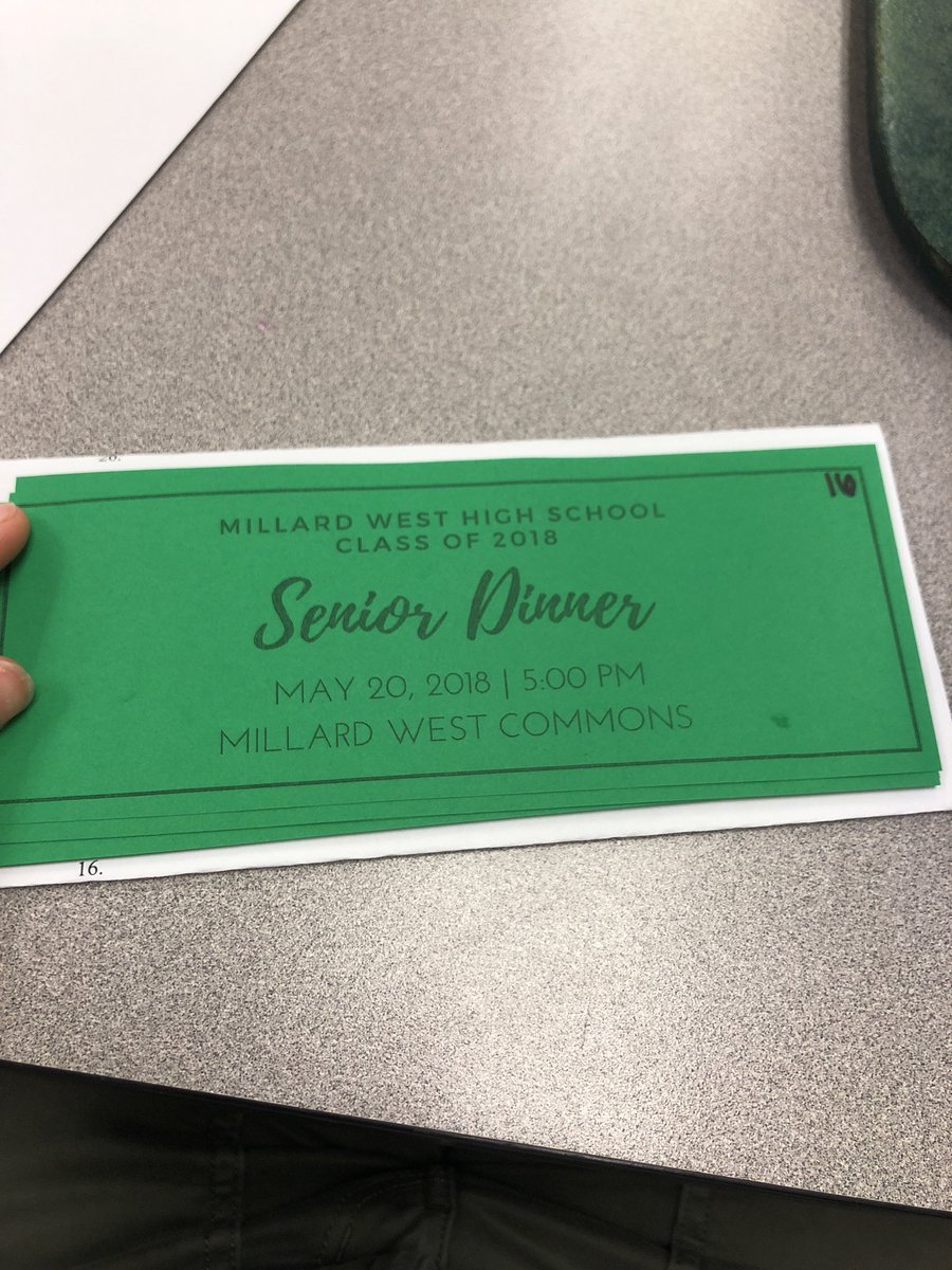 millard_SCB's tweet photo. Come get your senior dinner ticket from any SCB member, Mr.Hilburn, Mrs. Blakely, or the Admin office.               *PSA you Can Not buy them at the door* https://t.co/nYedsaXPIW
