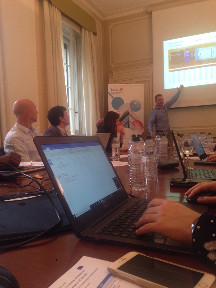 lowup_h2020's tweet photo. @CARTIFCT reps discuss the Cool-LowUP solutions during #LowUP3rdTechnicalMeeting #LowUPPartners https://t.co/Gek1co7W6d