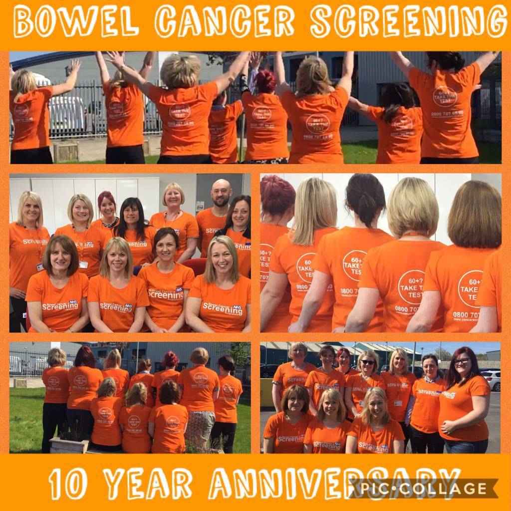 It's our 10 year anniversary! Our Screening nurses have a health promotion stand outside Argos in Meadowhall, Sheffield. They are providing advice and information on the service. Please feel free to call and meet the team! #bowelcancerawareness #cancerscreening #NHS #healthcare
