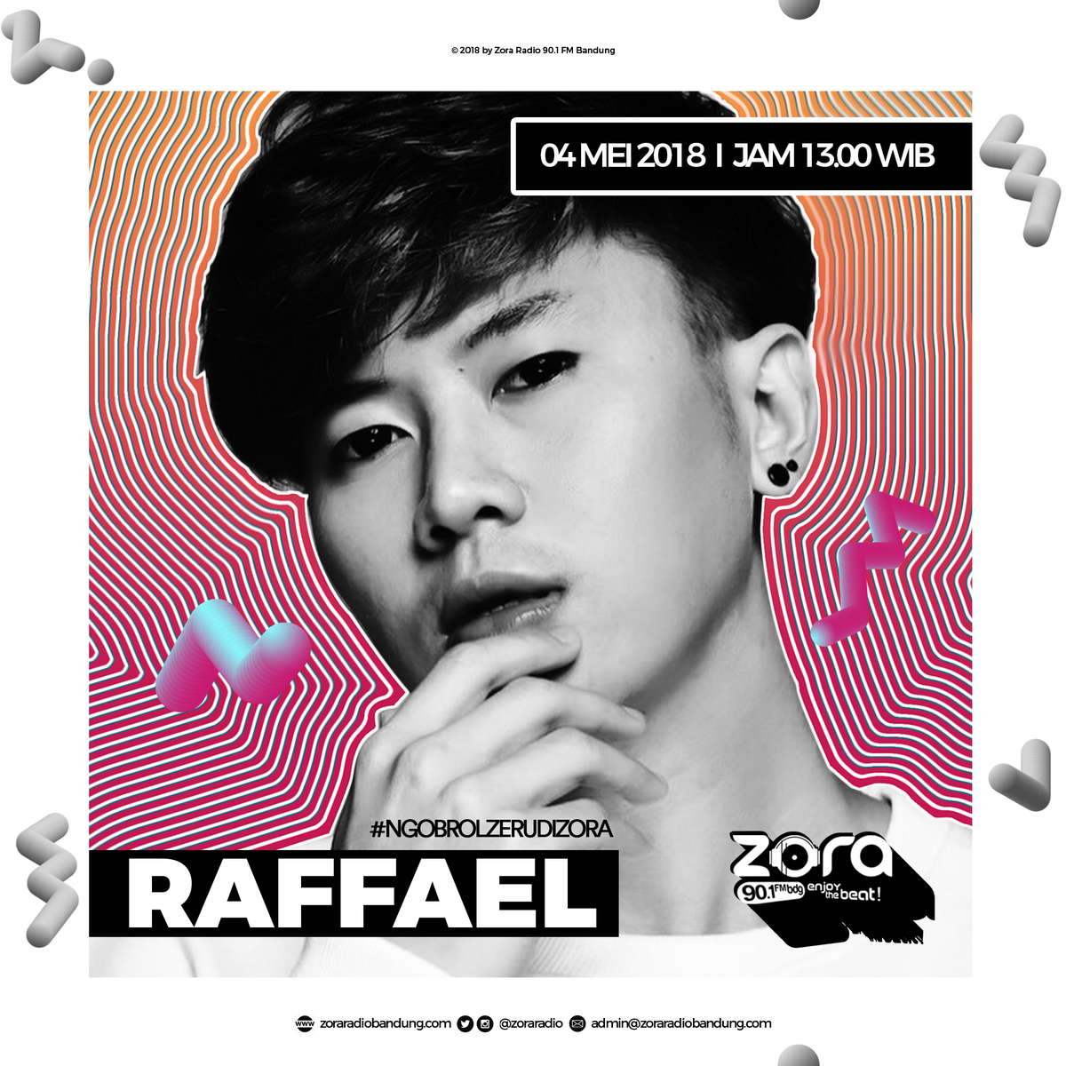 @amaranoeva bakalan #ngobrolzerudizora barengan <a href="/rafaell_16/">Raphael</a> , Jumat 04 Mei 2018 Jam 1 Siang, .
#Radio #RadioBandung #Raffael