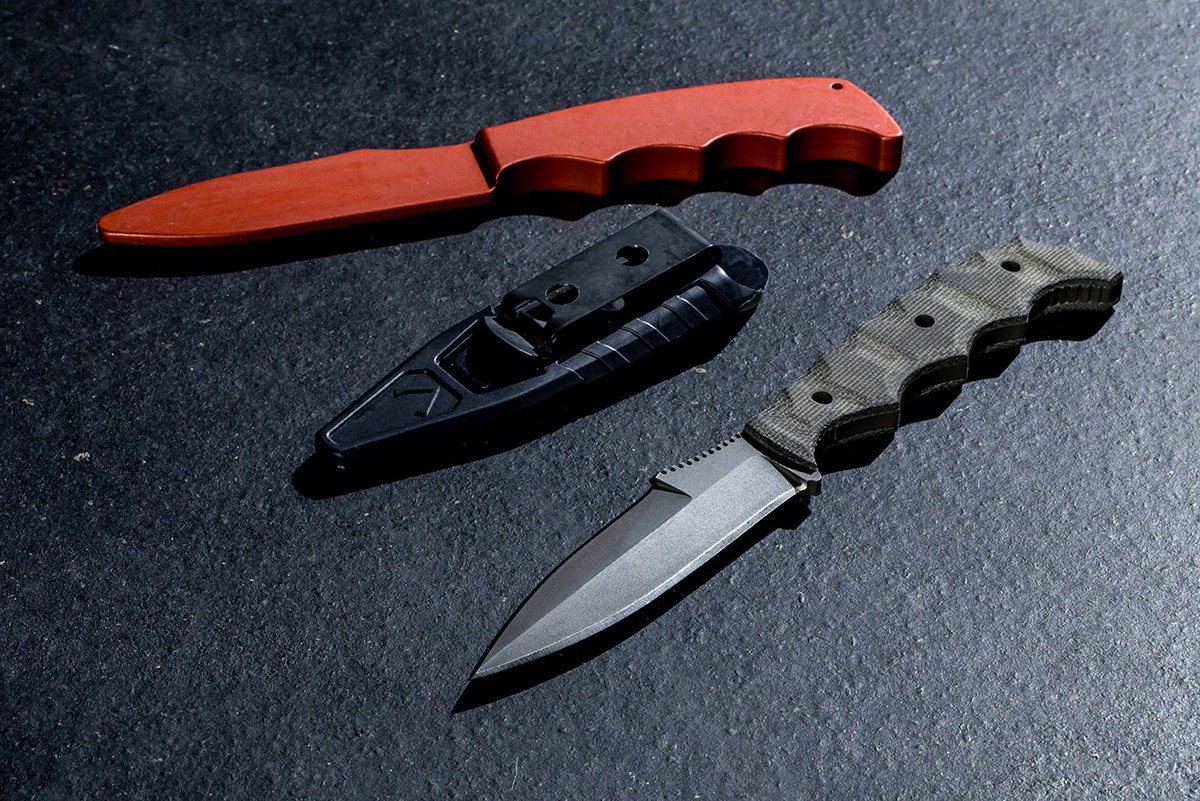 DynamisAlliance's tweet photo. The Dynamis Trainer Blade allows you to safety TRAIN with an exact replica of the live blade before you train with the Dynamis blade.  Build your confidence and skills with the trainer so that you can train more efficiently with a live blade.
.
.
#dynamisblade #blade #knife https://t.co/1Jg3b9ryEa
