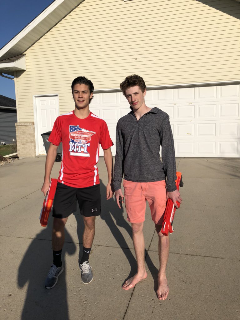 Kylerkleven's tweet photo. See ya later, you’re just a grinder @spudnerf18 https://t.co/2lCZgx6nsX