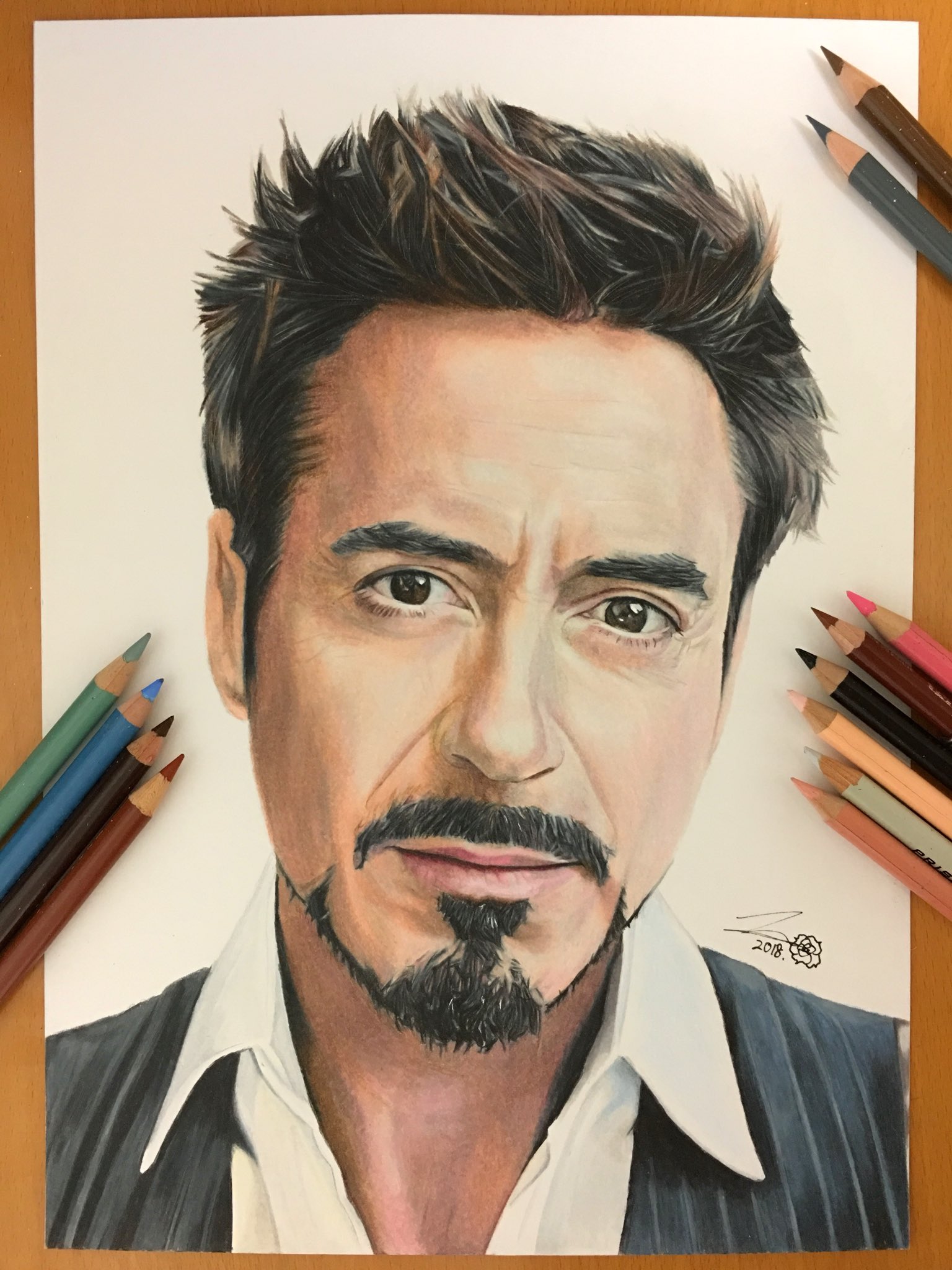 Tony Stark Drawing by Manuel Jesus Cespedes  Fine Art America