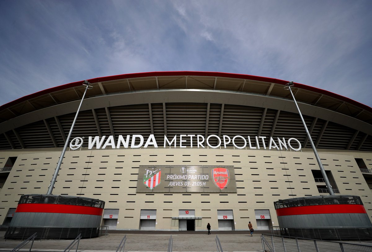 Arsenal's tweet photo. Going to #ATLvAFC tonight? Please make sure you leave plenty of time to ensure you get into the ground for kick-off https://t.co/Pe9VlcDot8