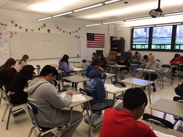 HumanitiesRHS's tweet photo. Why is our AP program so successful?  The dedication of our students and staff.  A huge thank you to our humanities teachers for organizing practice test sessions on a Saturday!  #RandolphSchools https://t.co/8BXzrnex9H