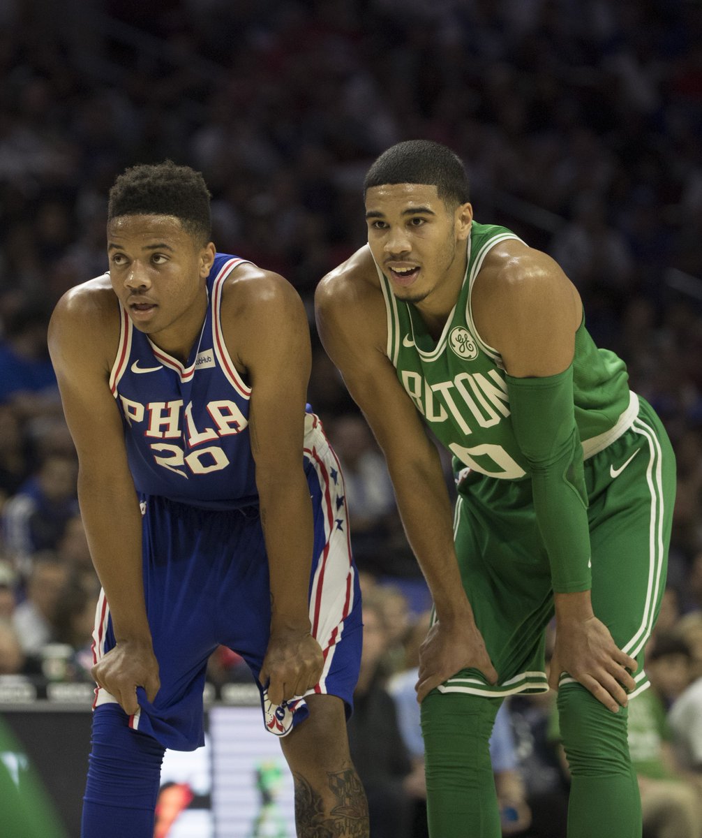 FanDuel's tweet photo. Which rookie are you starting your franchise with? 

RT: Jayson Tatum
LIKE: Markelle Fultz 

#ThursdayThoughts https://t.co/Ns1x6tzNj7
