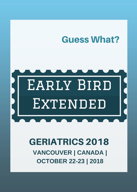 HealthSimConf's tweet photo. We are here with newly extended dates for Geriatrics 2018. #oral_presentation #video_presentation #poster_presentation #sponsor #collaboration.
Abstract Submission deadline: 25th May 2018
Early Bird Registration: 25th May 2018
Visit: https://t.co/j8xRp6KUkH https://t.co/wiBlbfJreU