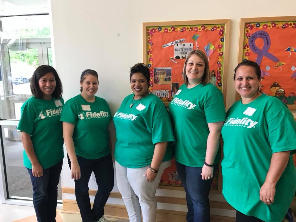 The kids in our Child Development Centers loved learning and playing with these ladies from Fidelity Investments yesterday! Thank you! #FidelityCares2018