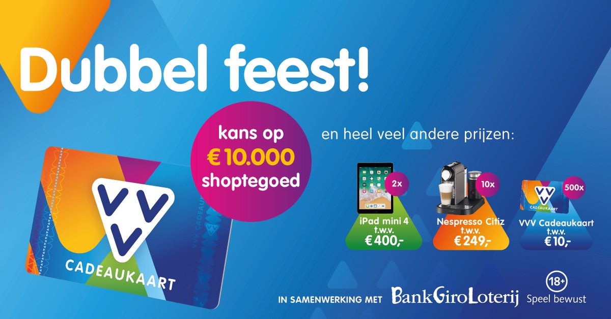 Koop een VVV cadeaukaart bij VVV #Utrecht en maak ook kans op mooie prijzen!