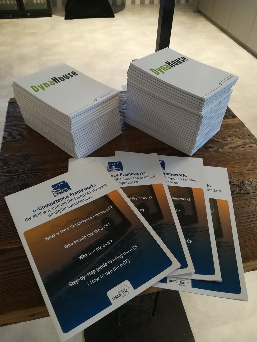 guido_saba's tweet photo. The @SBS_SME brochure on the #SME way for the implementation of the #eCompetenceFramework standard gathers positive reactions at the e-CF users workshop: what is needed is free guidance for the use of standards on #digitalskills. https://t.co/poq4cLsBU6
