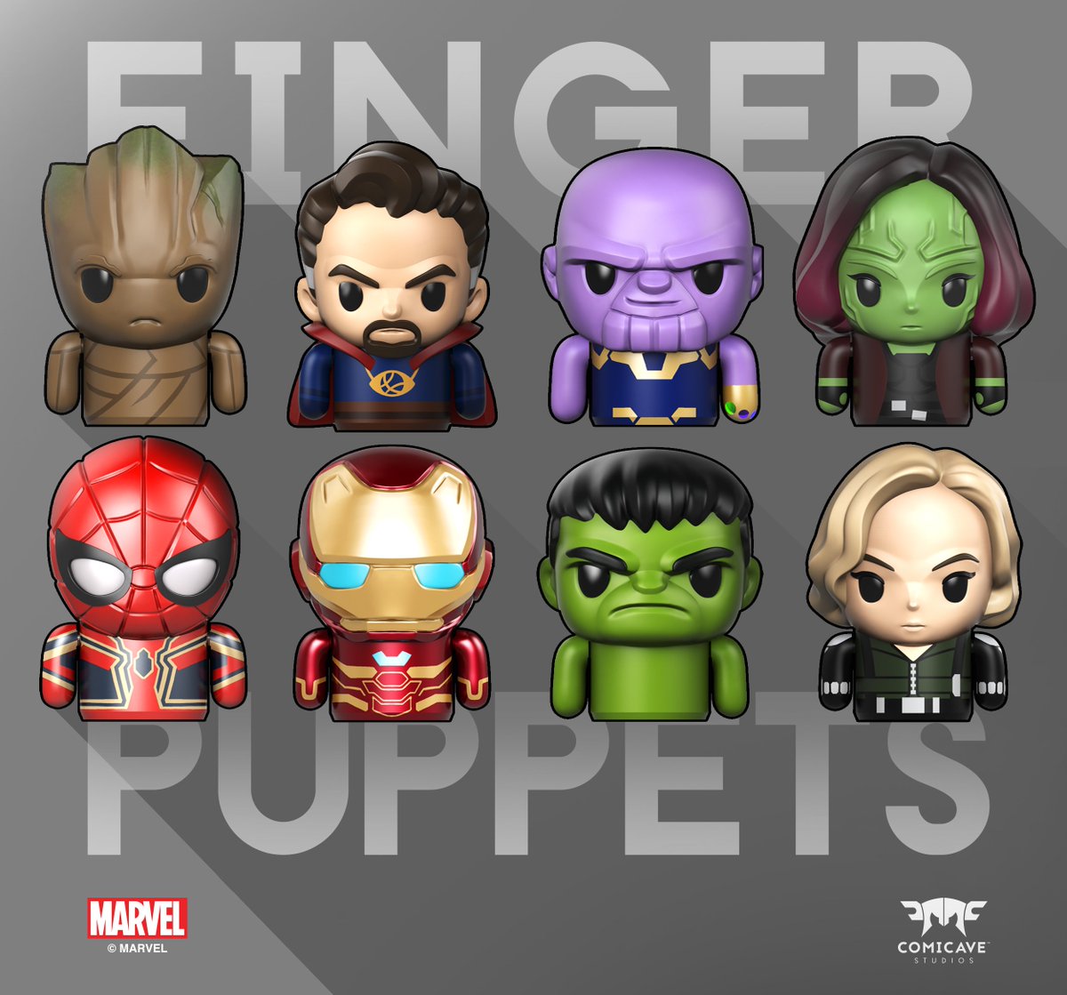 marvel finger puppets