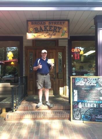 Yes4MooreBonds's tweet photo. Thank you to Steve from Broad Street Bakery & Cafe for supporting the Moore County Schools Bonds! #CheckTwice #VoteYesForMoore on May 8 https://t.co/0d8f6CE4Np