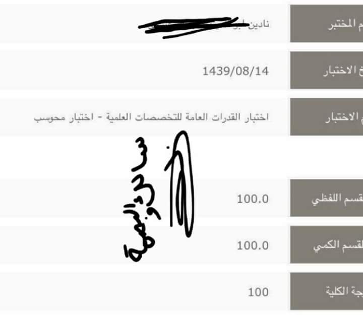 أكاديمية الرابح في القدرات Auf Twitter ما شاء الله تبارك الله ولا حول ولا قوة إلا بالله مبارك للطالبة نادين أبوالعنين من الإحساء طالبات اﻷون لاين 100 سالك والبصمة مواضع التقفيل