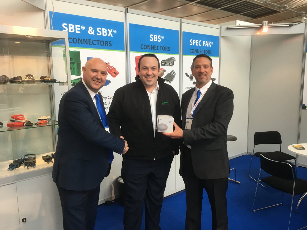 AndersonPowerP's tweet image. Congratulations to Maurice from Combilift for winning one of the Google Home Mini's! Thank you for stopping by our booth last week at CeMAT! #cemat18 #andersonpower #googlehomemini