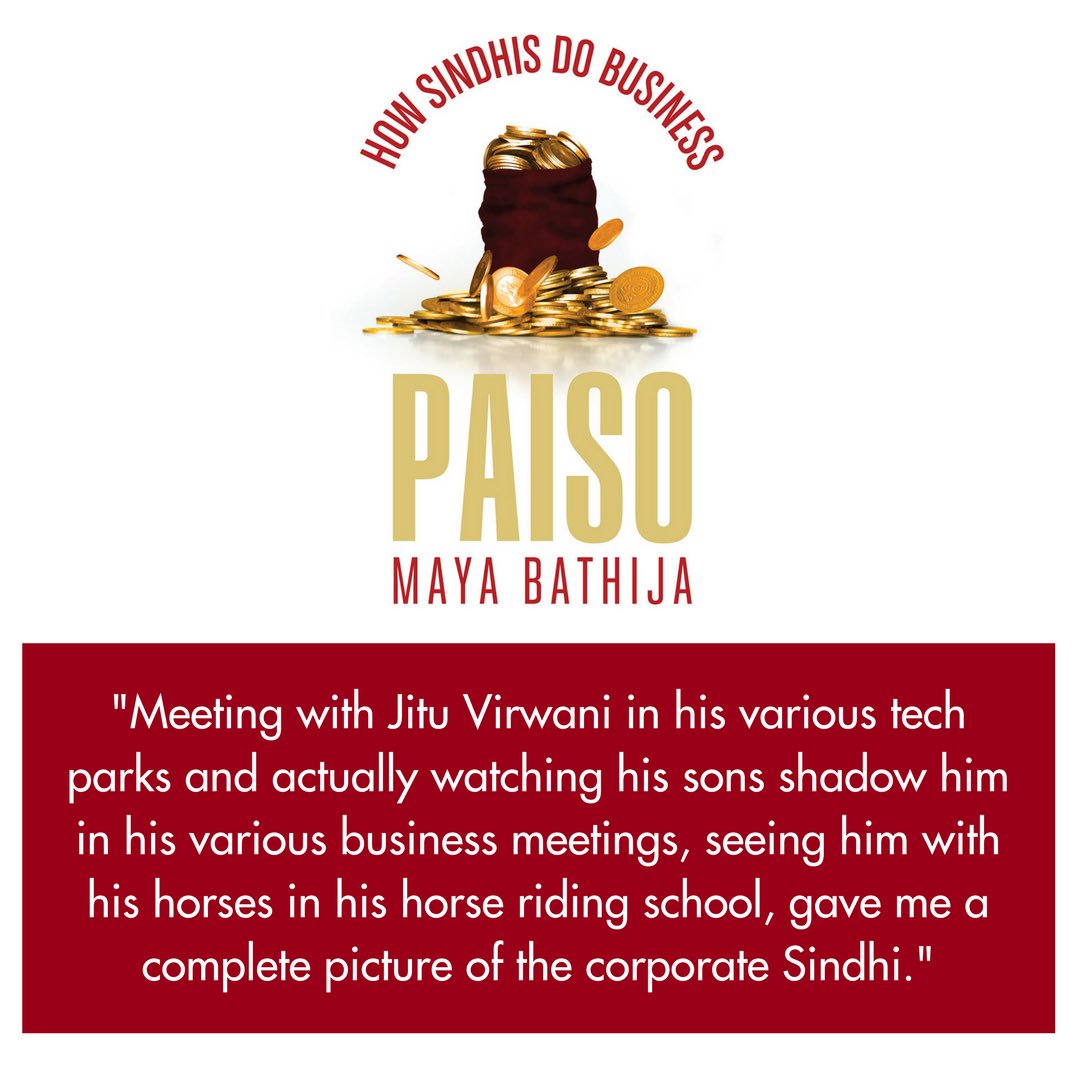 mayaspeak1's tweet photo. What defines the quintessential #CorporateSindhi?
You will find the answers in my book #PAISO - #HowSindhisDoBusiness
Get your copy today!
https://t.co/OsZe4LFwdz
#Authorspeak #Entrepreneur #Author #MayaBathija #MayaSpeak https://t.co/aDO0v4NSSY